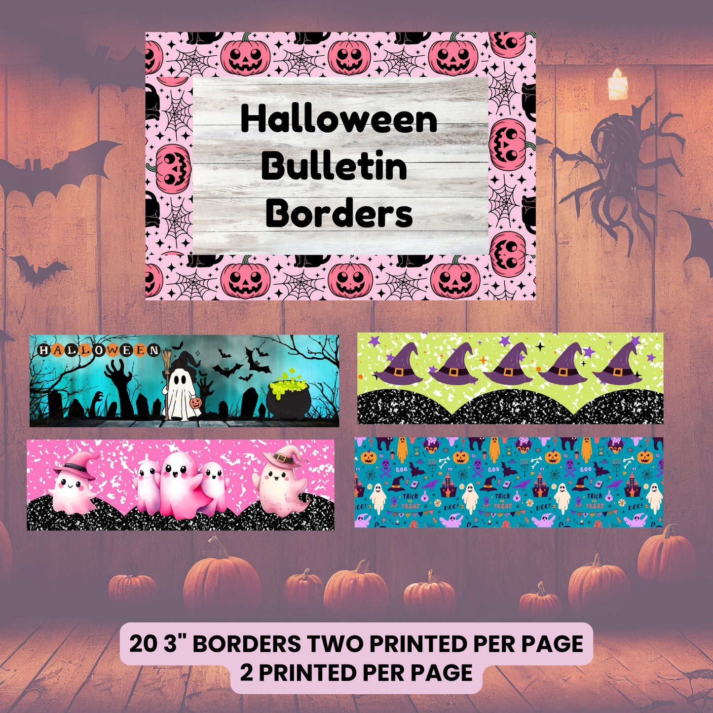 classroom bulletin border halloween