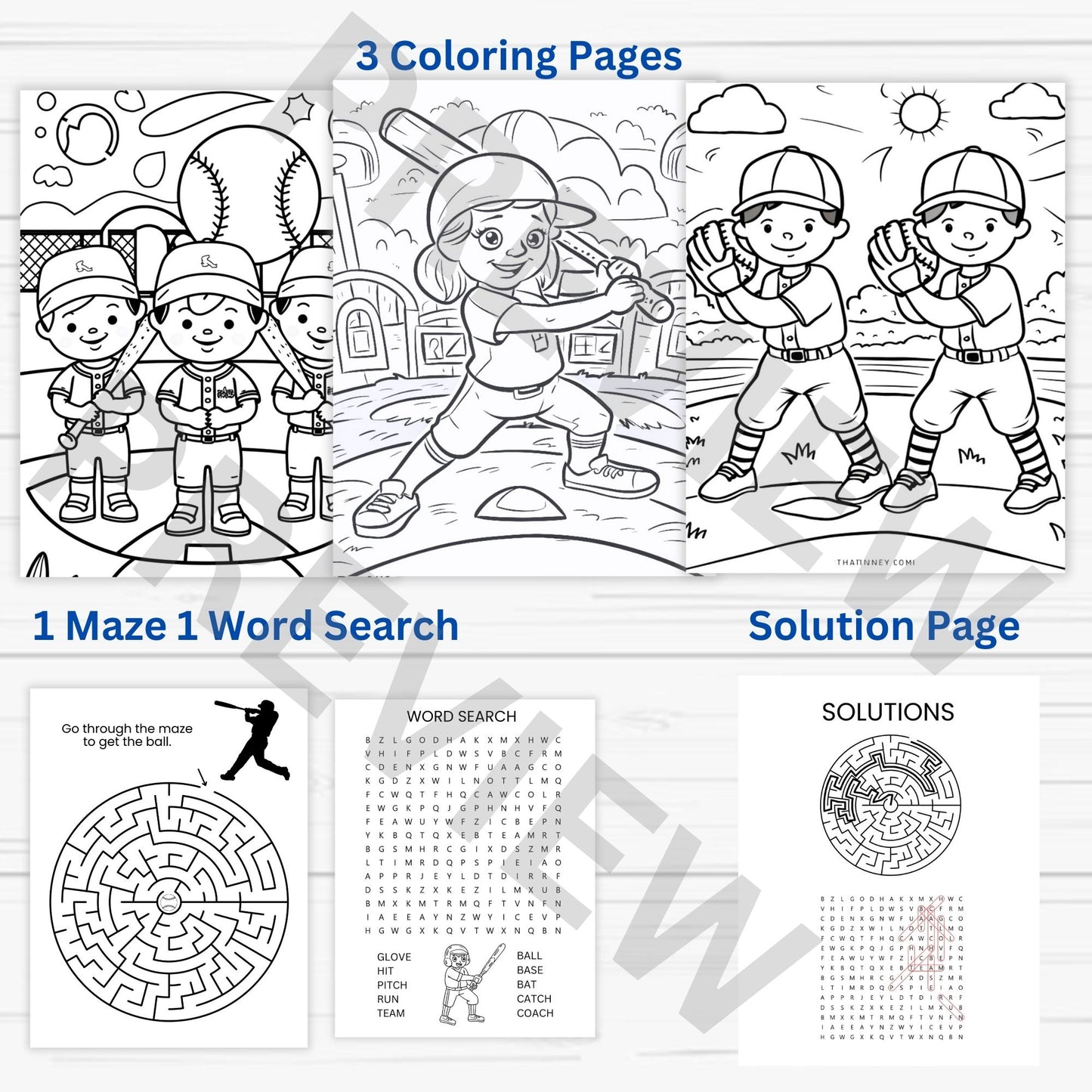 baseball coloring pages for kids