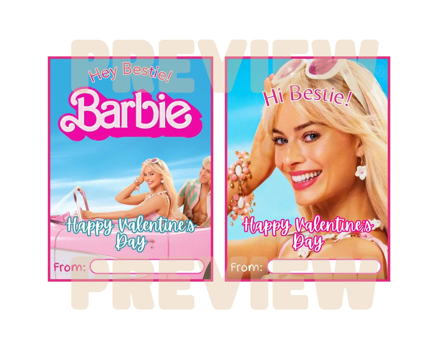 barbie and ken valentine cards
