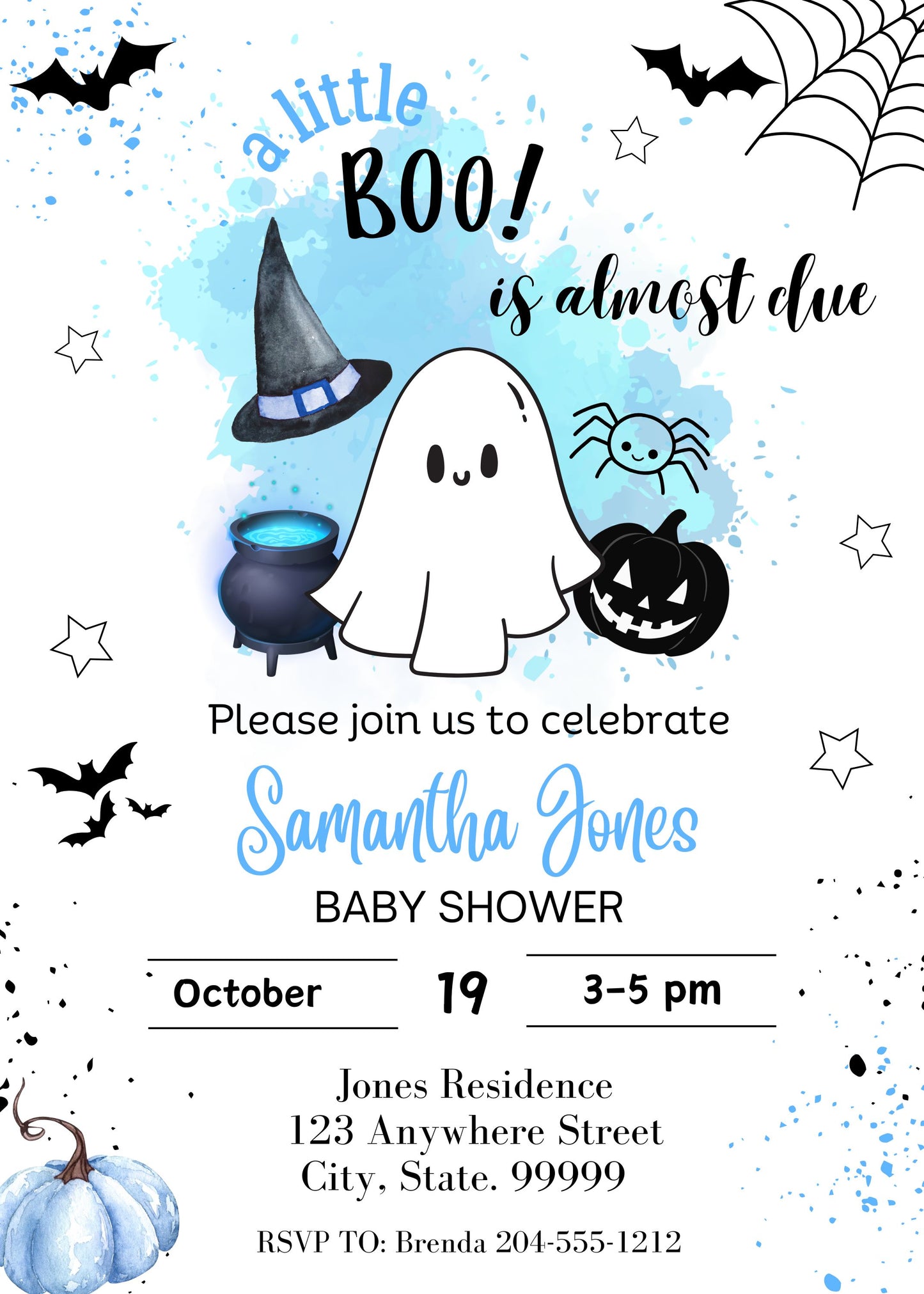Halloween baby shower for boy
