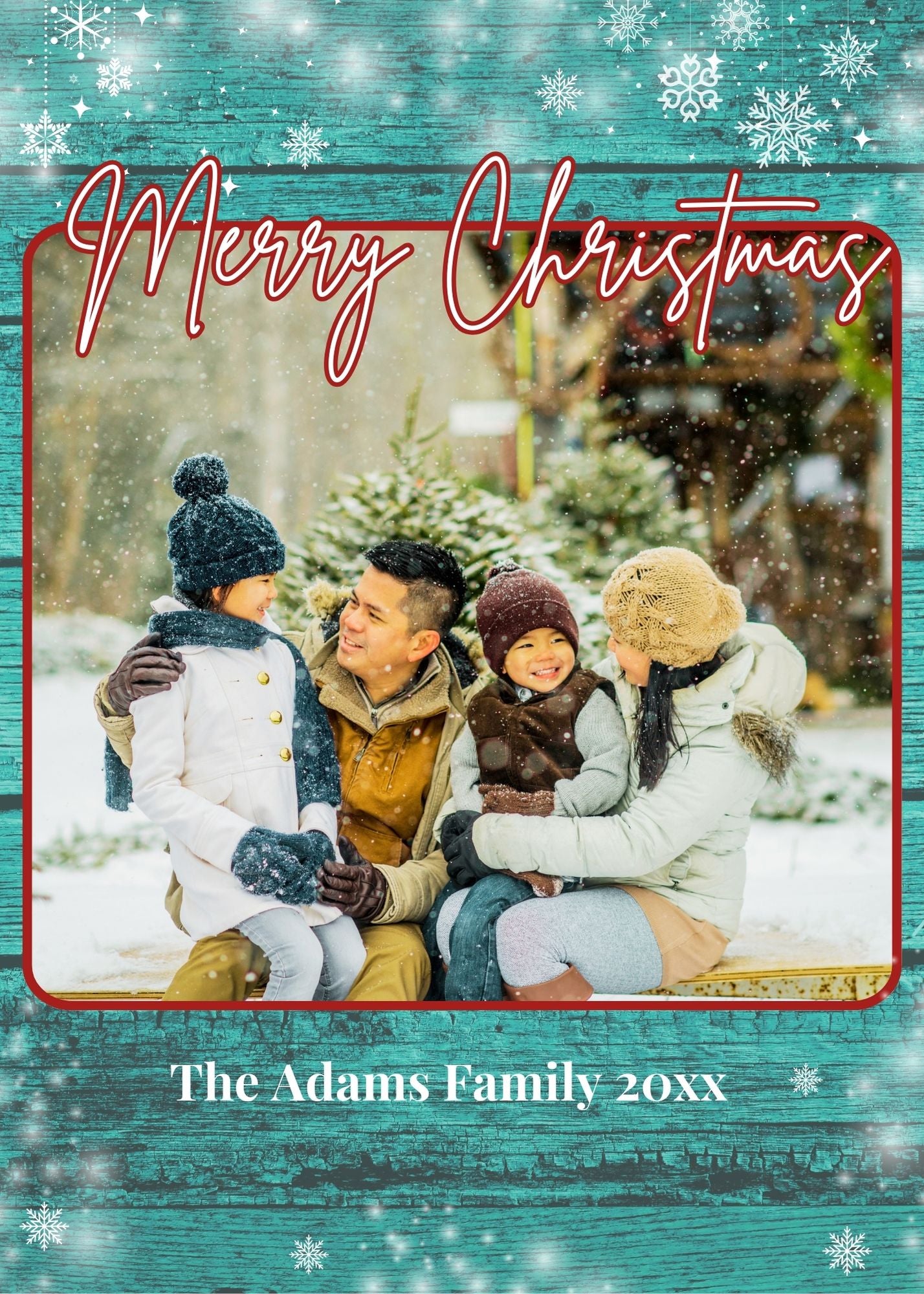 custom photo christmas card online