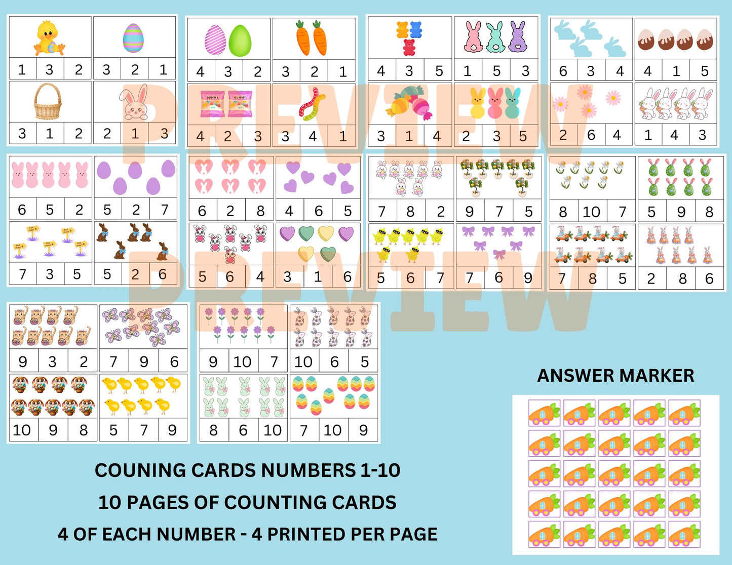 kids easter math activities