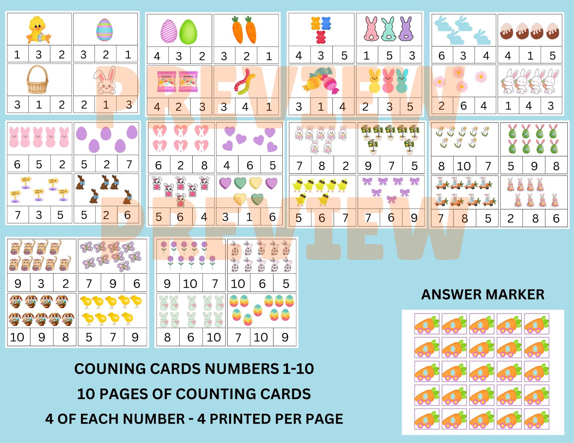 kids easter math activities