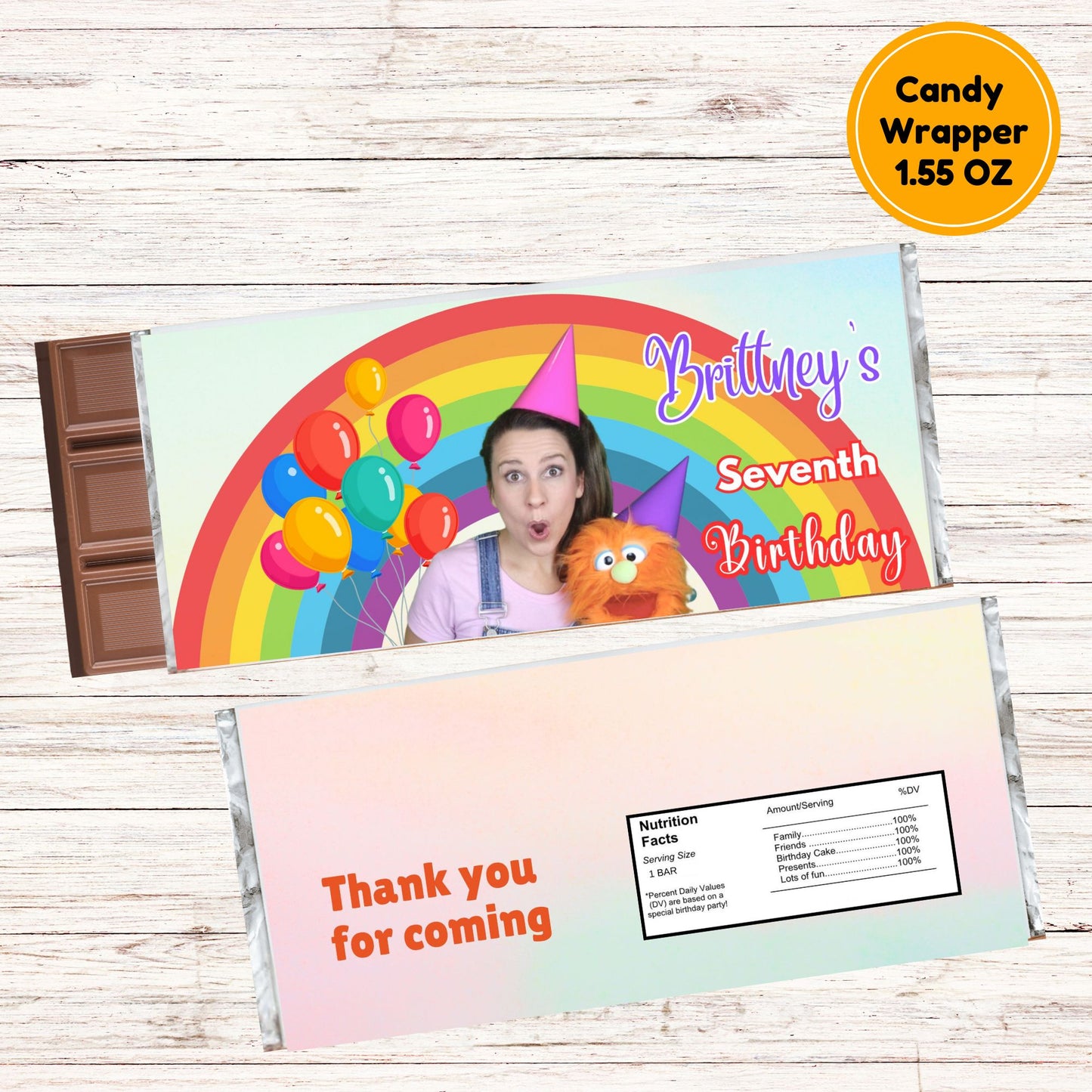 printable ms rachel candy bar favors