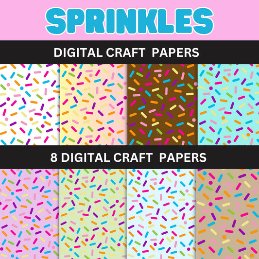 Sprinkles Scrapbook Paper- Sprinkles Printable Paper pdf