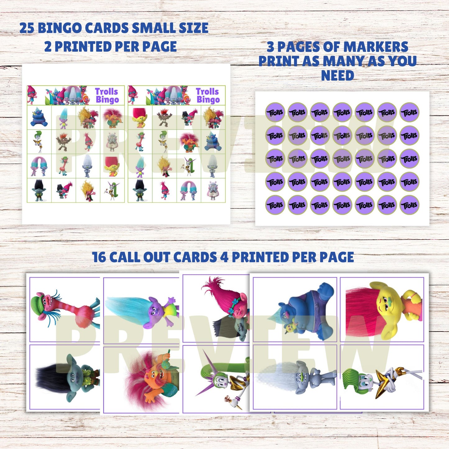 trolls bingo game online printable