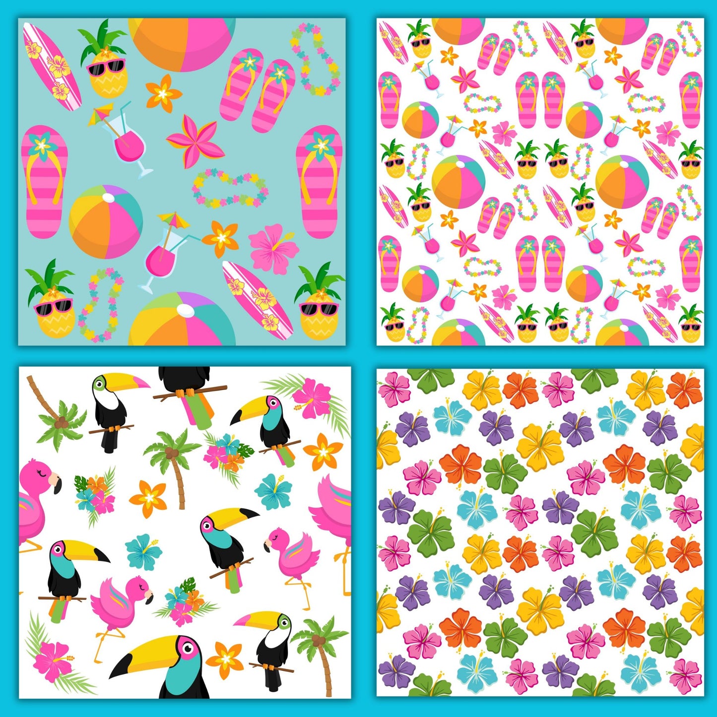 seamless tropical pattern