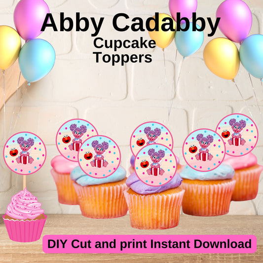 Abby Cadabby Cupcake Toppers - Printable Abby Cadabby Cupcake Toppers