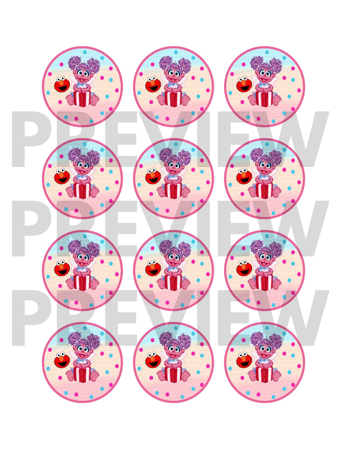 abby cadabby cupcake toppers printable