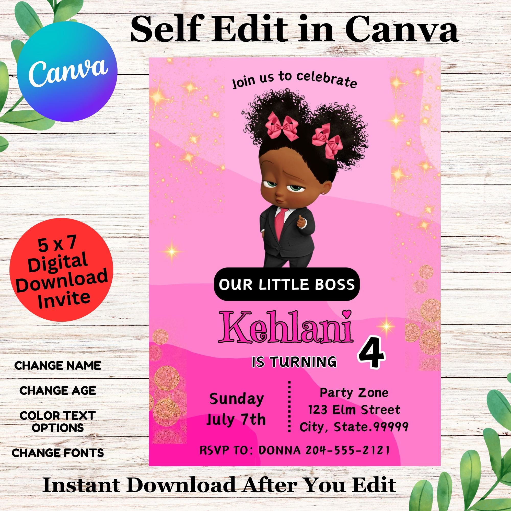 Invitation Ideas Boss Baby Girl Baby Shower Invitations Black Boss