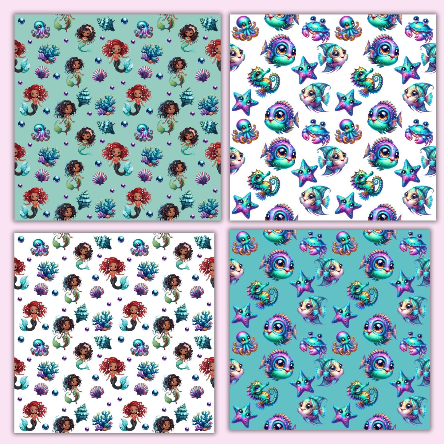 black mermaid background