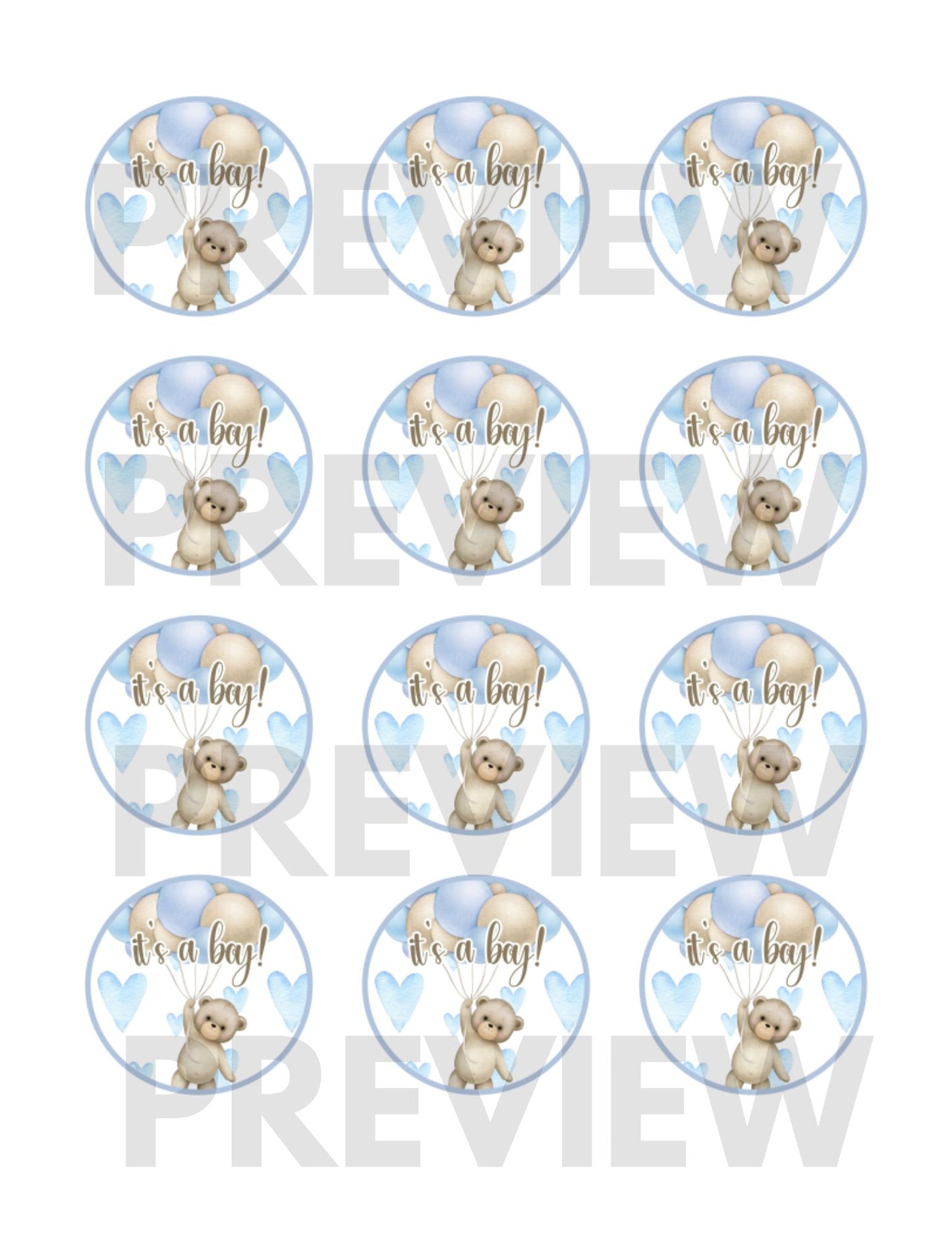 bear themed boy baby shower