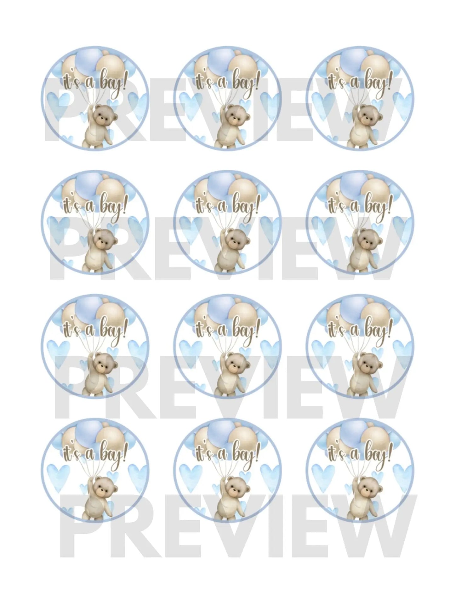 bear themed boy baby shower