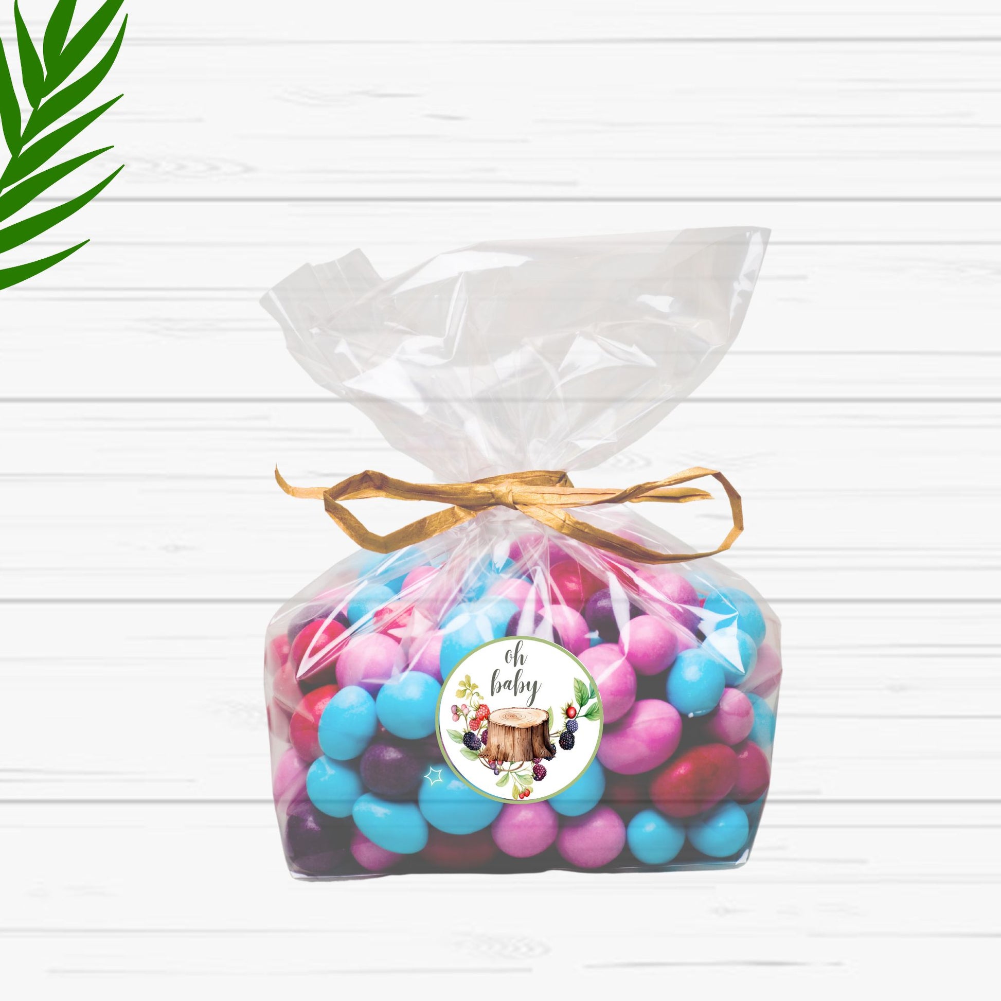 boho party favor labels