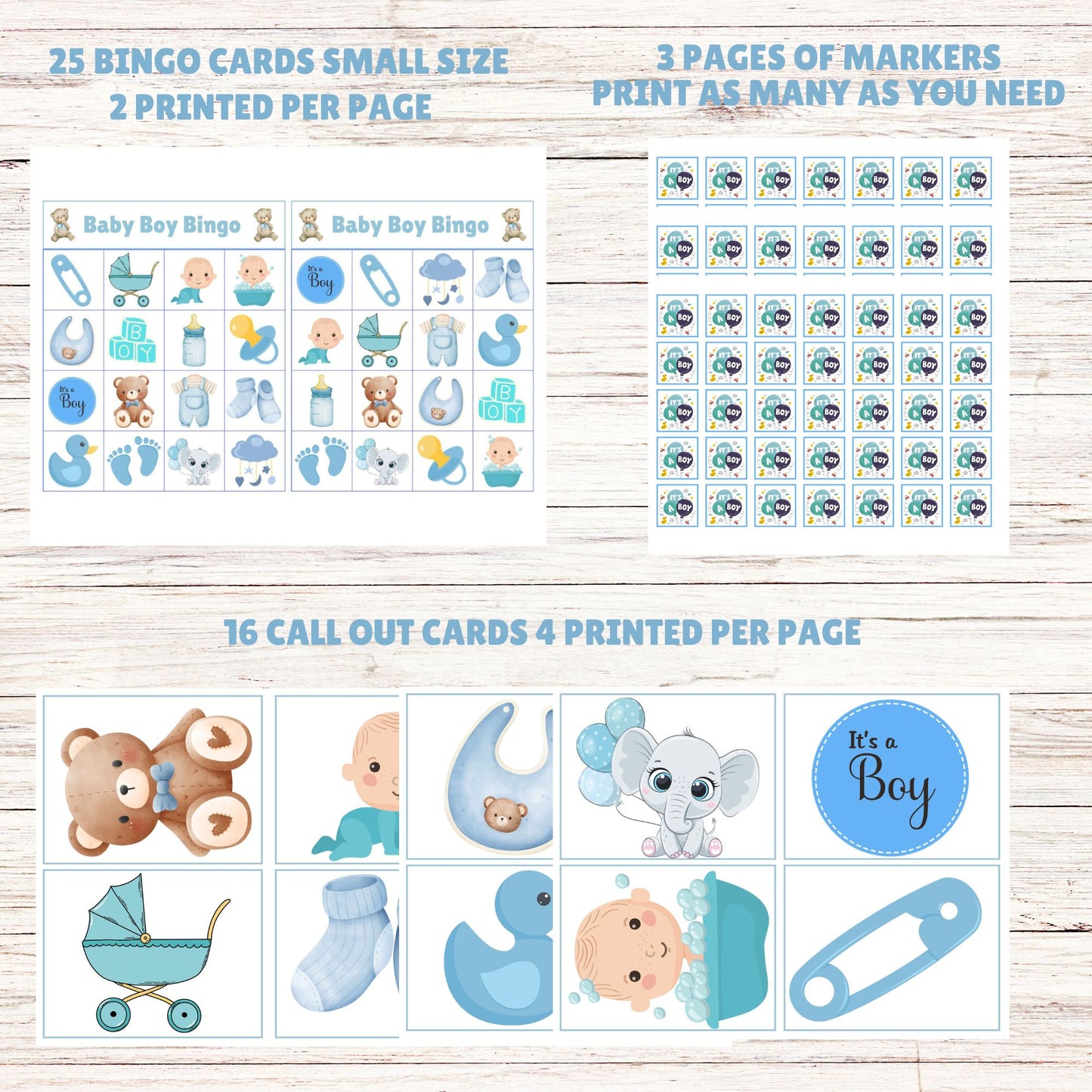 printable boy baby shower games