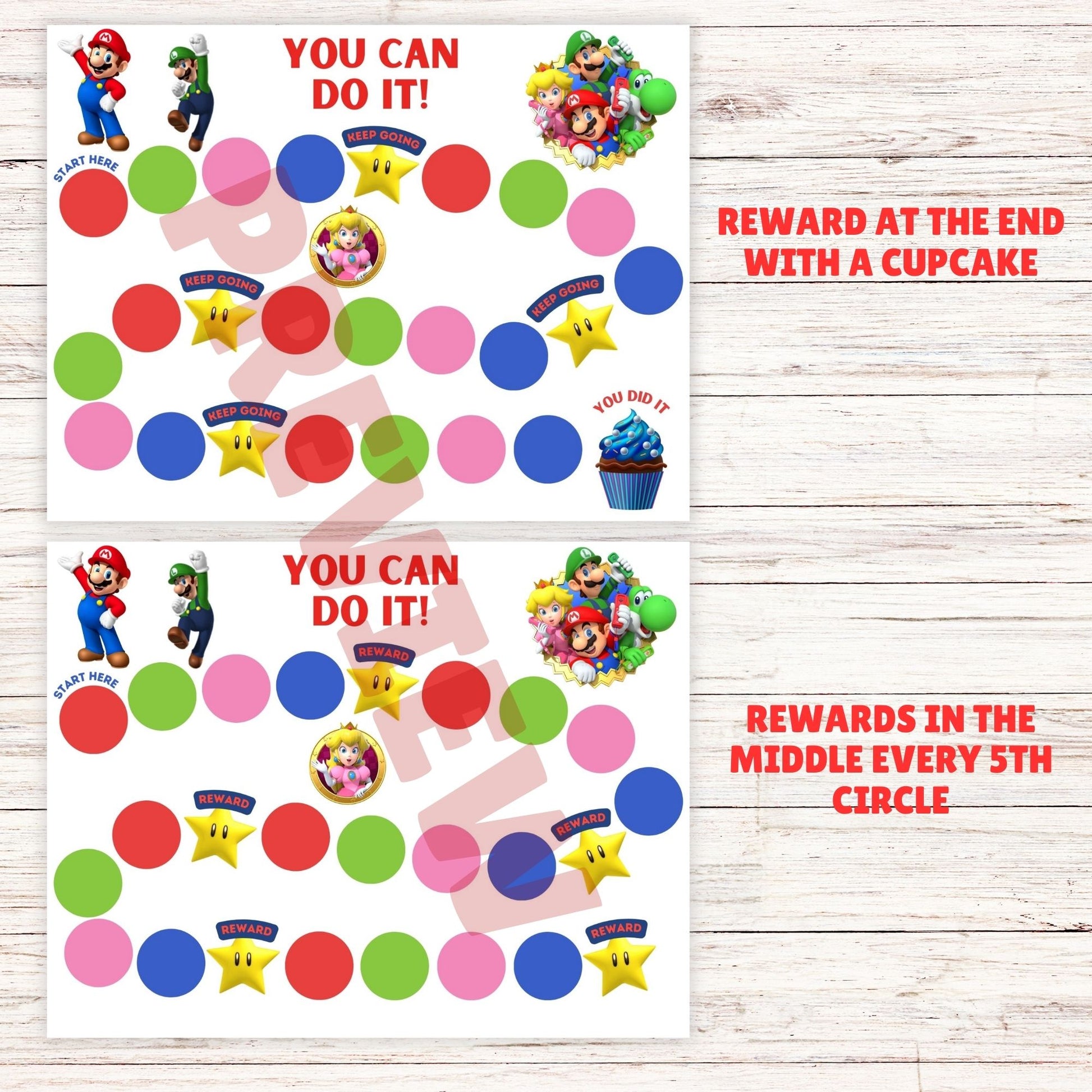 super mario brothers behavior chart