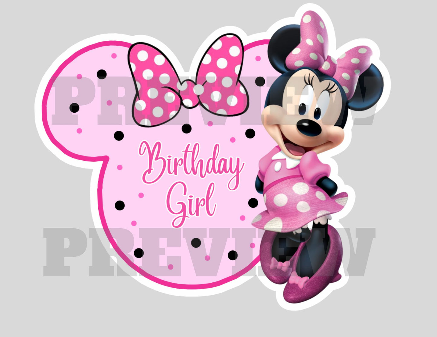 printable minnie mouse cake topper