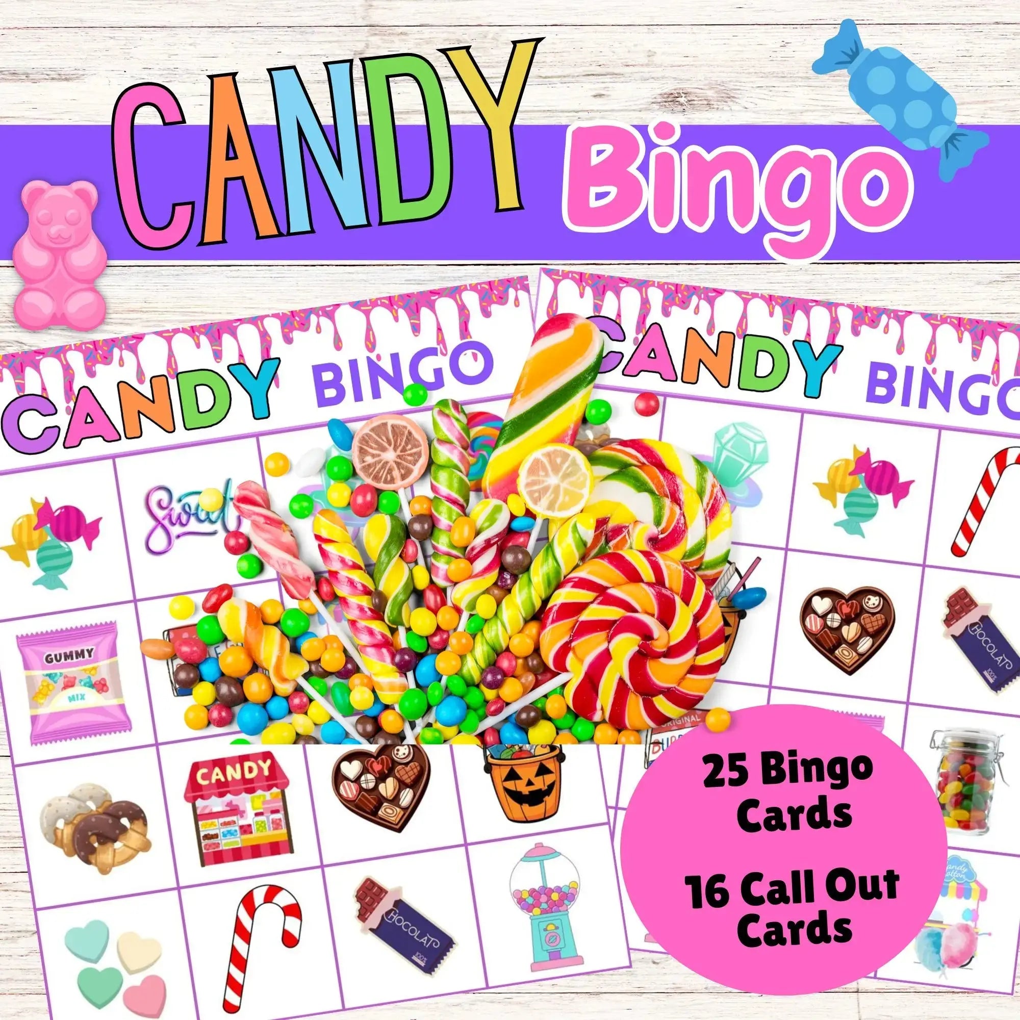 Candyland Bingo Cards Printable Candy Bingo TPT candyland-bingo-cards-printable-candy-bingo-tpt