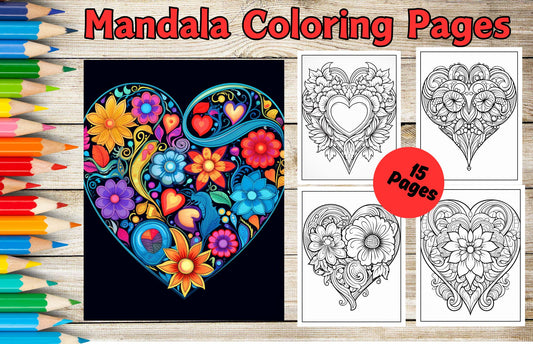 Mandala Coloring Pages- Instant Digital Download