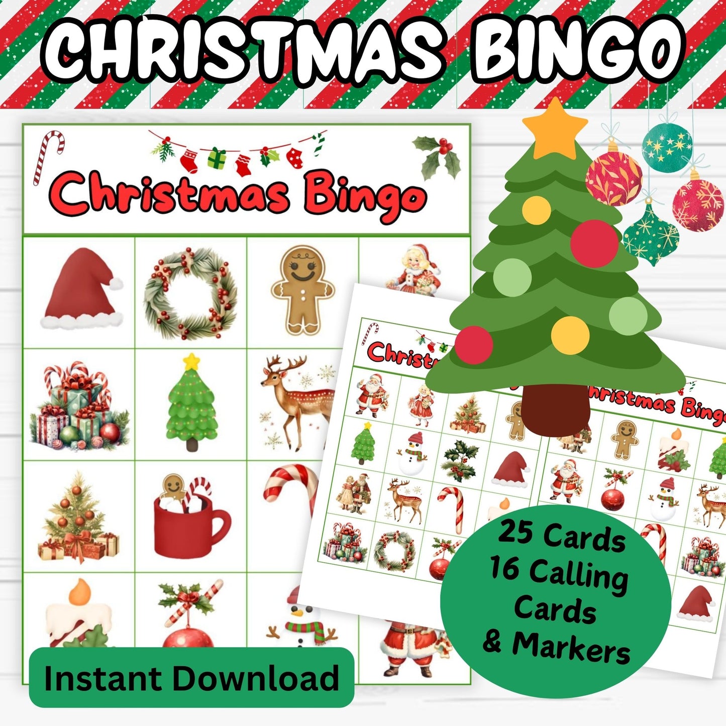 Christmas Bingo - Christmas Family Bingo Printable
