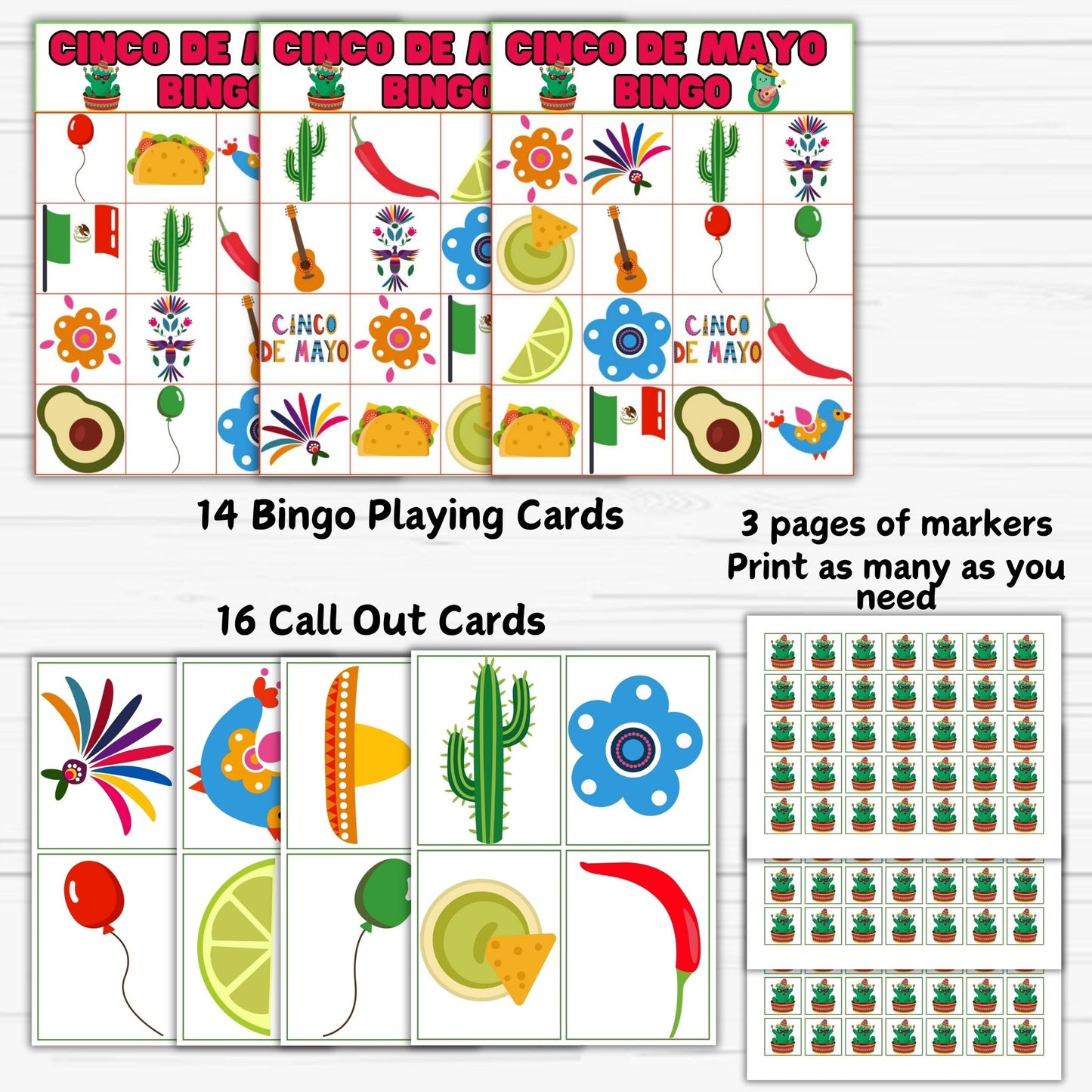 cinco de mayo bingo printable