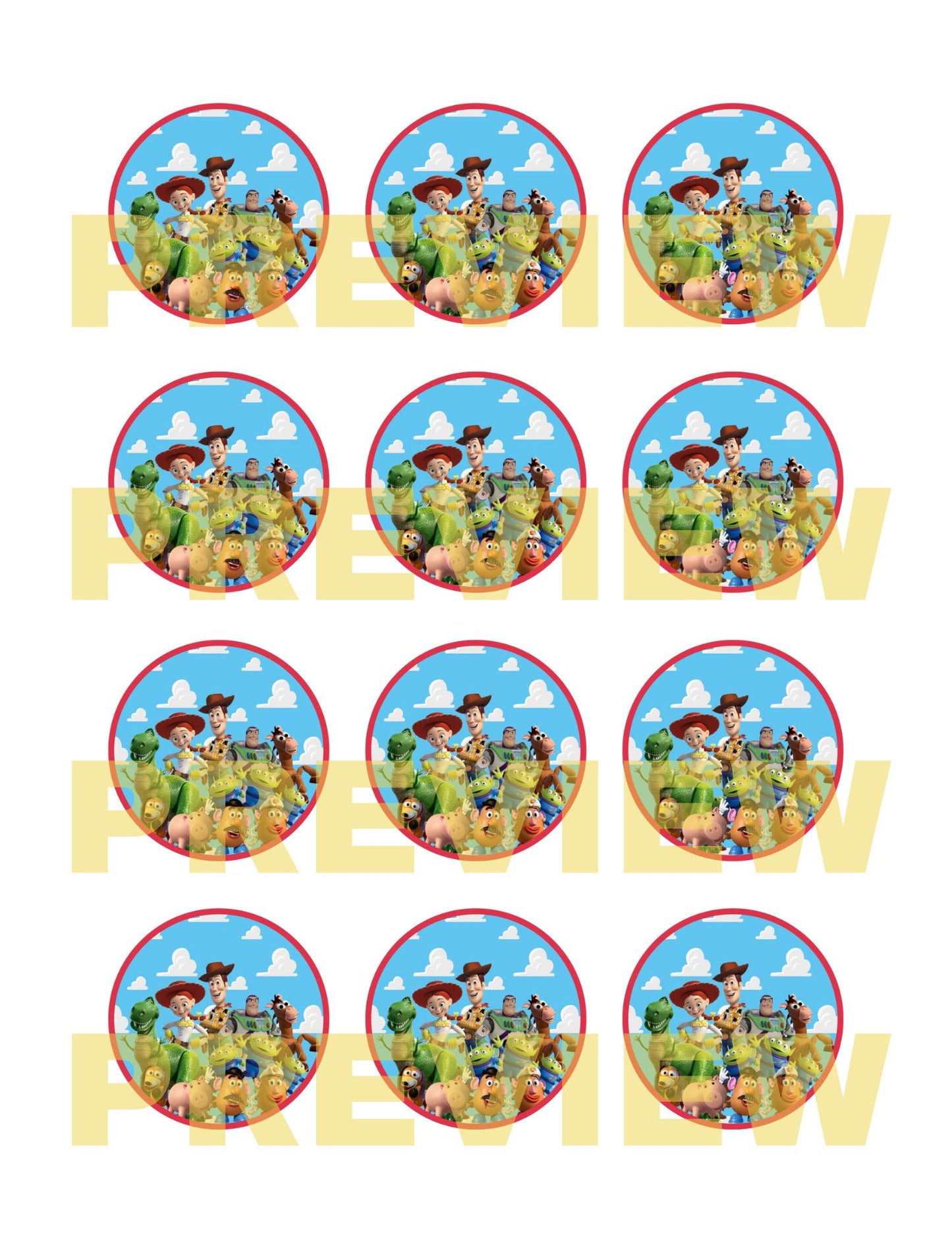 toy story birthday cupcakes