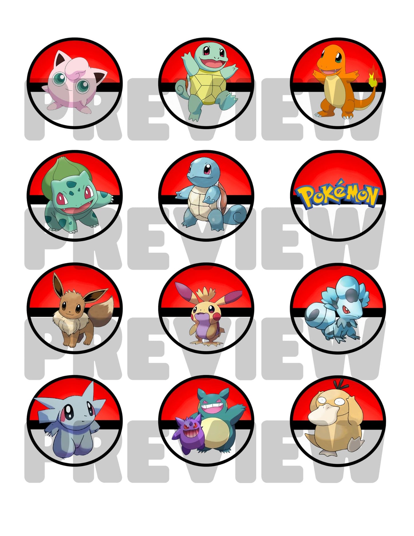 pokemon cupcake toppers printable
