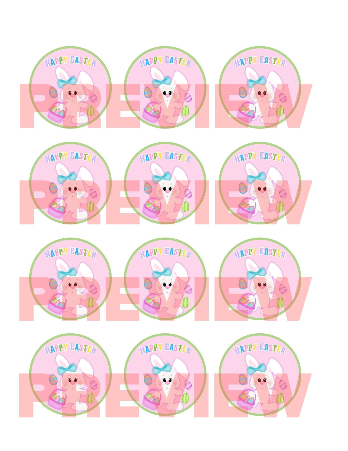 easter cupcake toppers printable