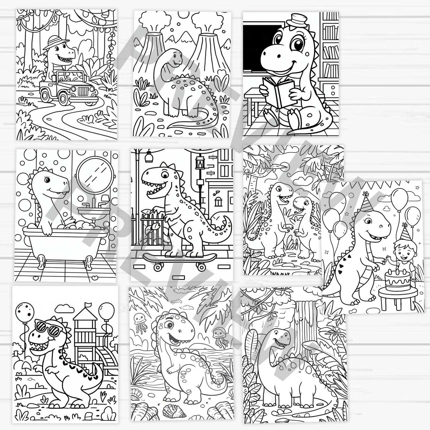 dinosaur coloring pages for kids, dinosaur easy coloring pages