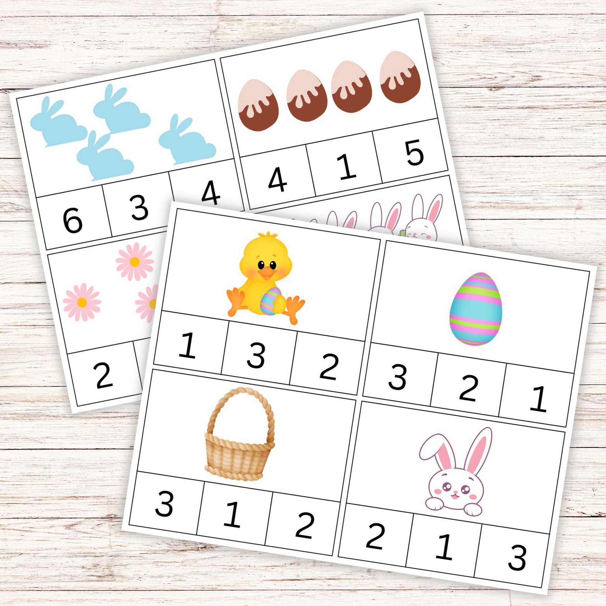 preschool easter counting activities