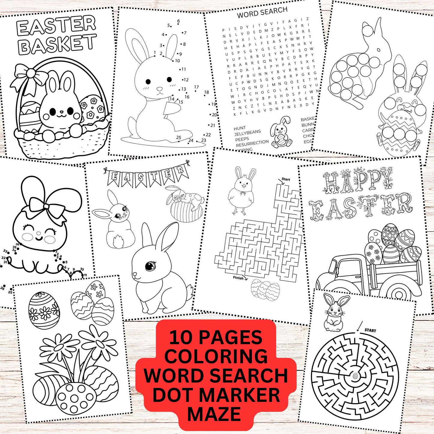 easter school activity packet for kids