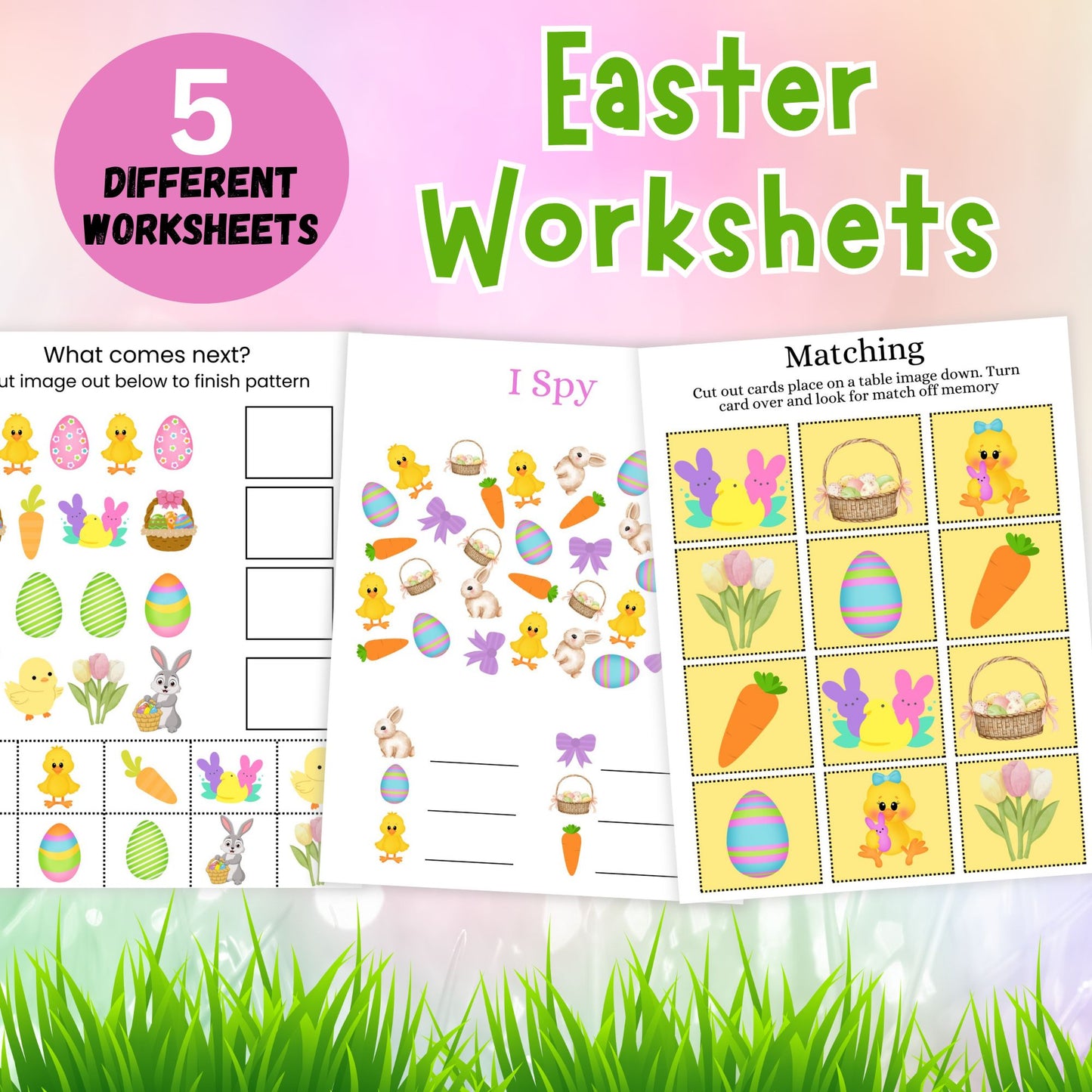 Easter Preschool Activity Packet - Preschool Kids Activity Sheets Printable