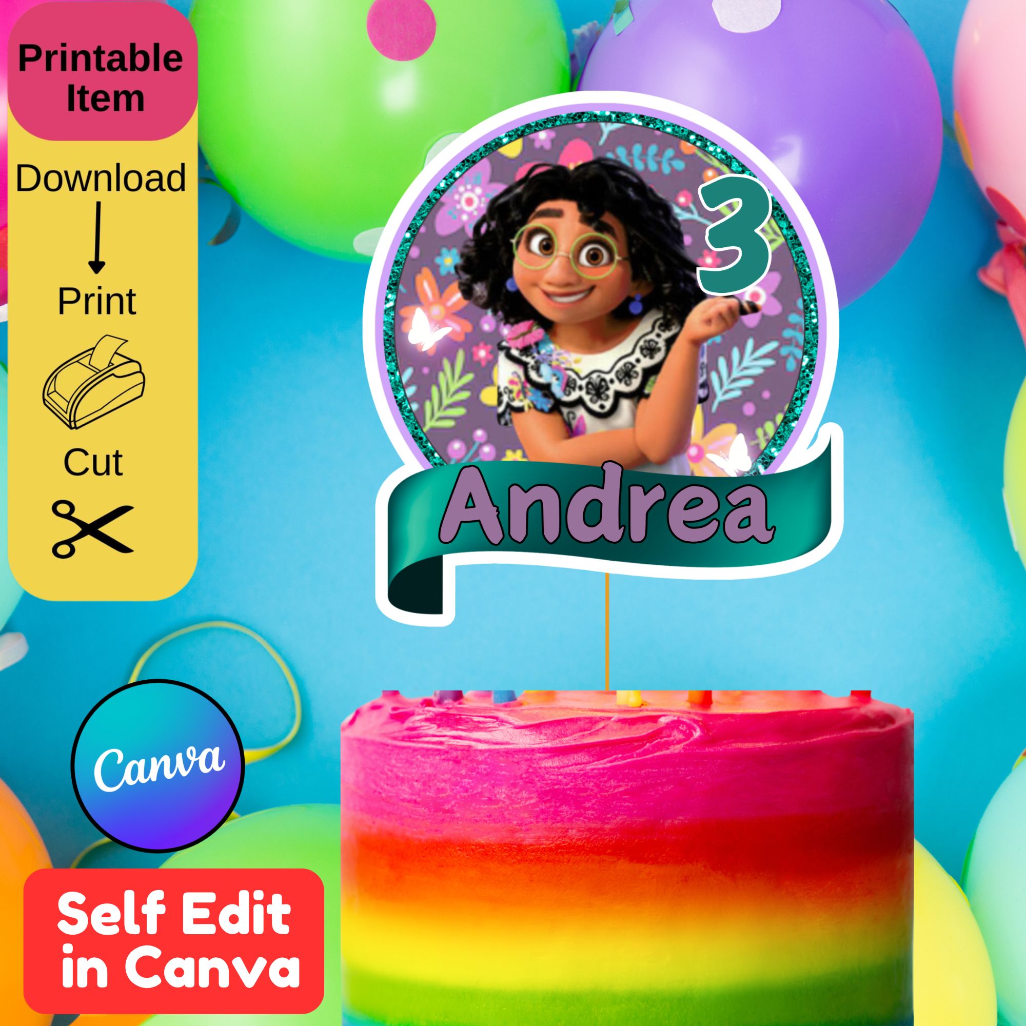 encanto-cake-topper-template-encanto-mirabel-cake-topper-editable-in-girly-girl-tutus for Encanto Cupcake Toppers Printable Free Encanto Cake Topper Template - Encanto Mirabel Cake Topper Editable in – Girly Girl Tutus for Encanto Cupcake Toppers Printable Free