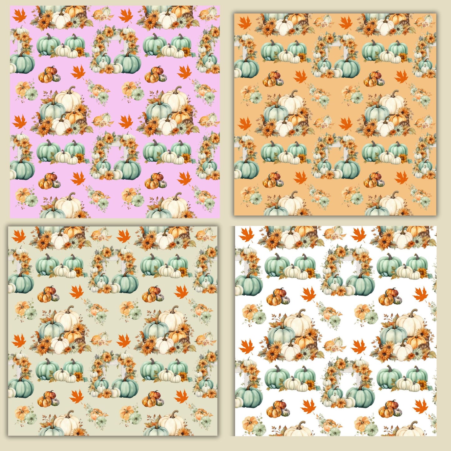 pumpkin seamless pattern