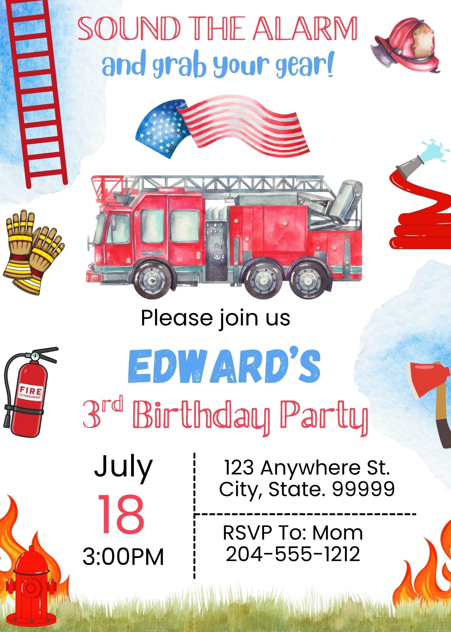 firetruck birthday party ideas online