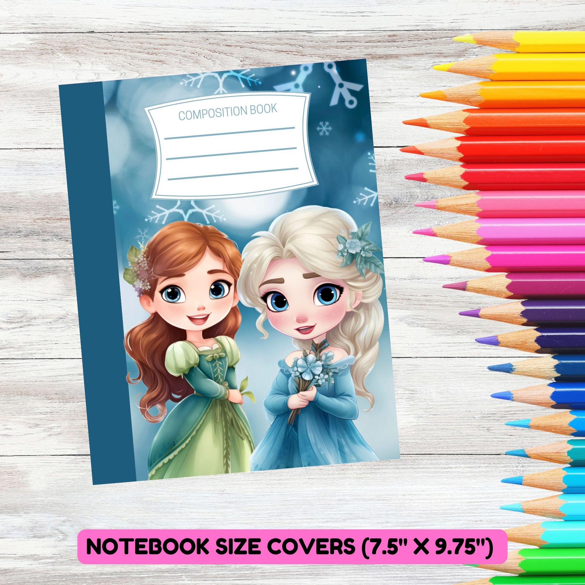 frozen composition notebook covers