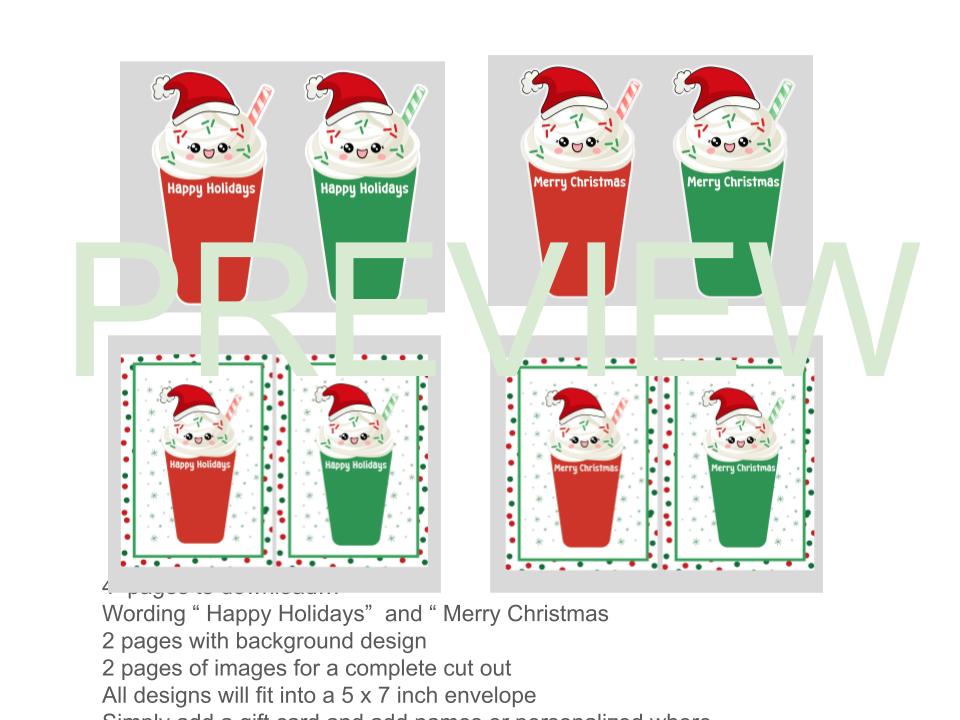 Christmas Gift Card Holder | Teacher Gift | Friend Gift | Student Gift | Holiday Gift Card | Secret Santa | Stocking Stuffer