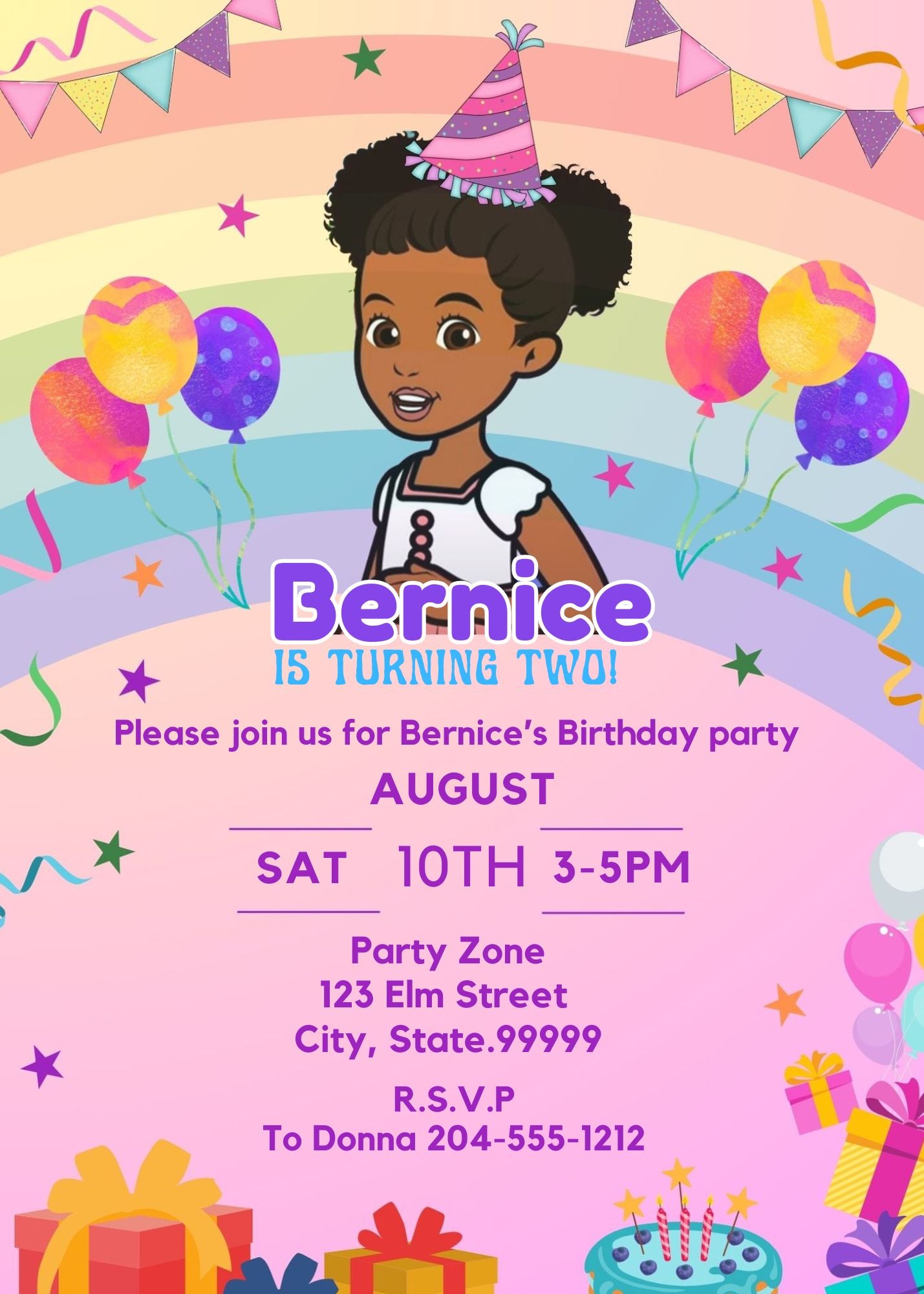 gracie's corner invitation template pdf