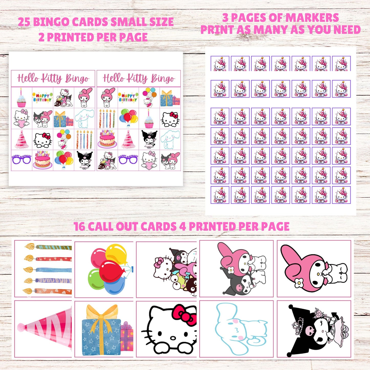 hello kitty and friends party games