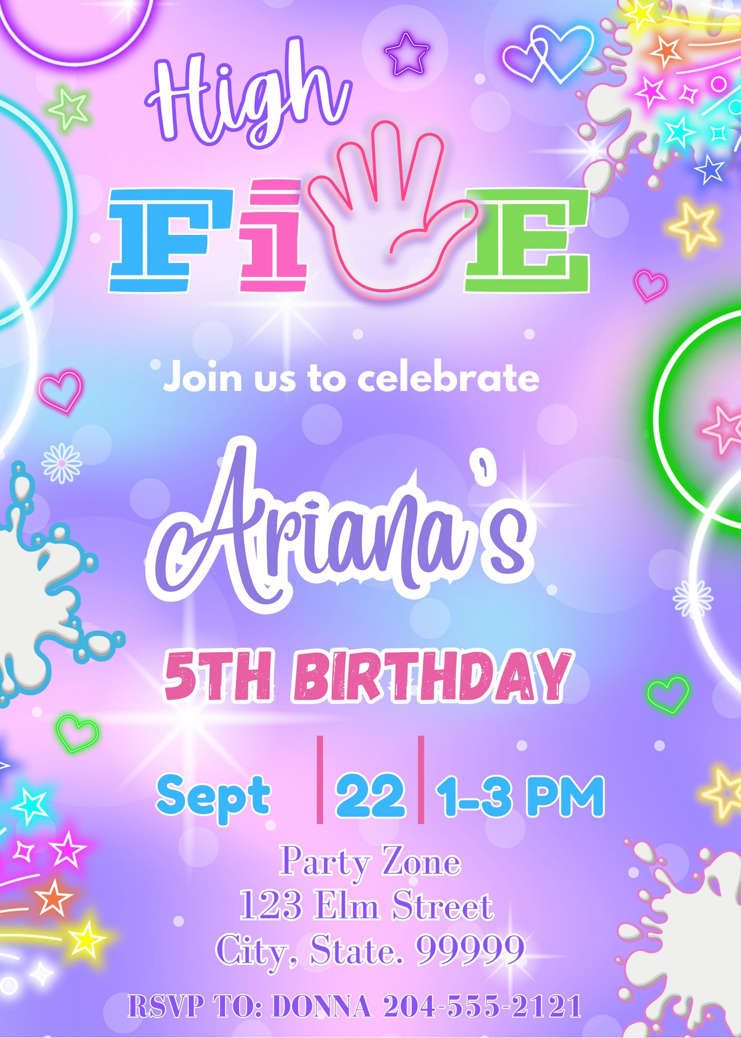girl 5th birthday party ideas