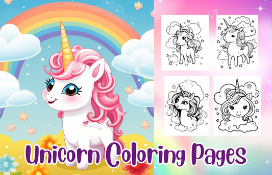 Unicorn Coloring Pages For Kids