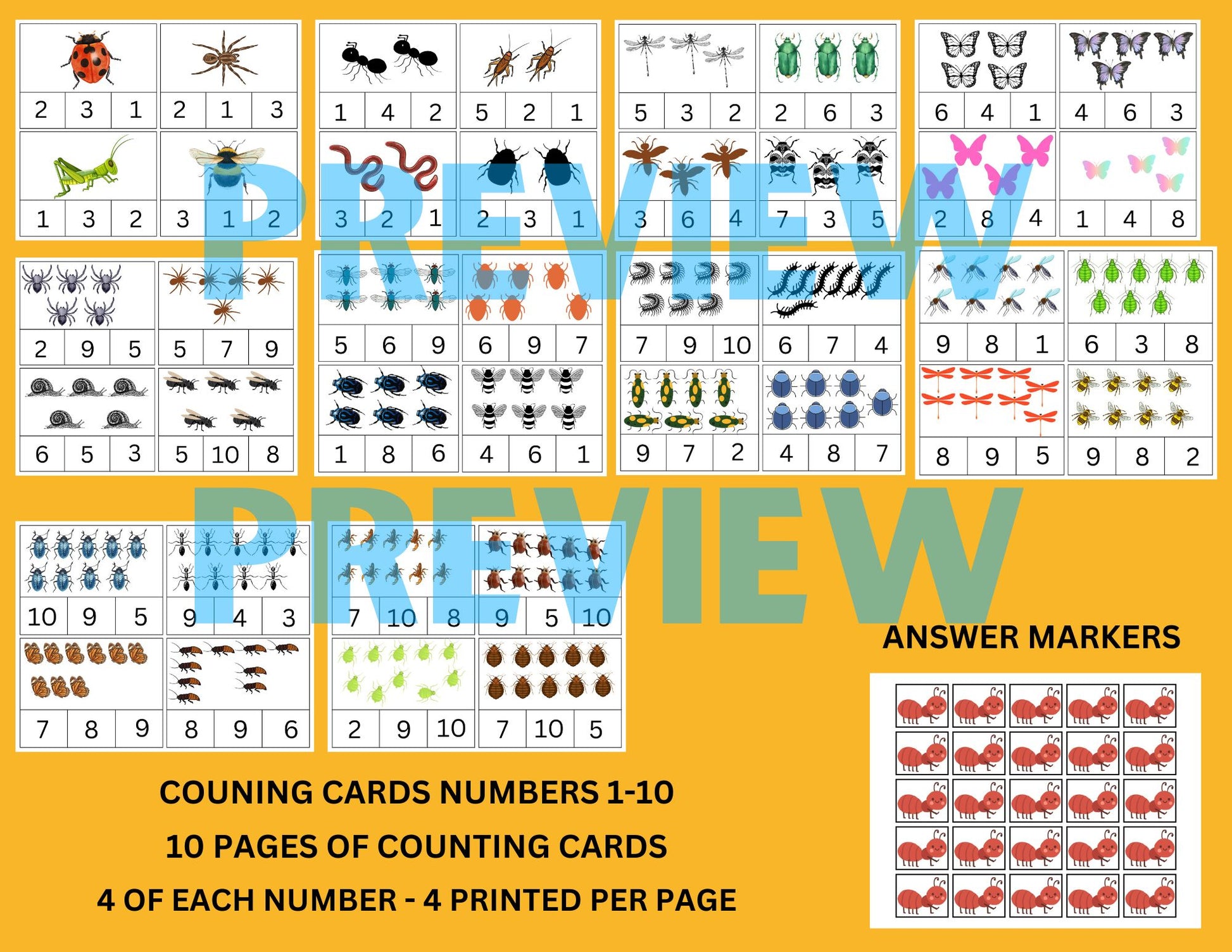 toddler bug and insect learning