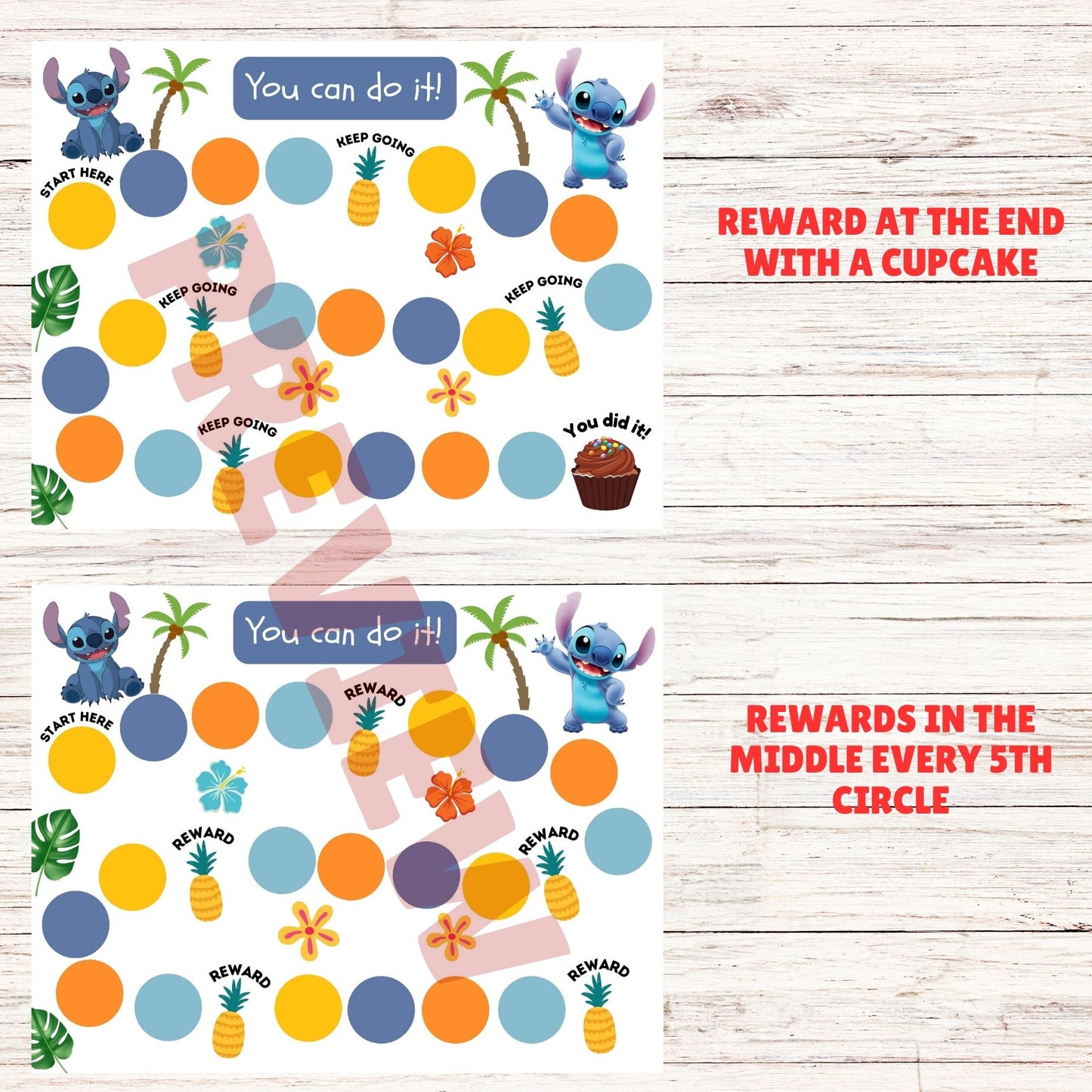 printable stitch potty training chart