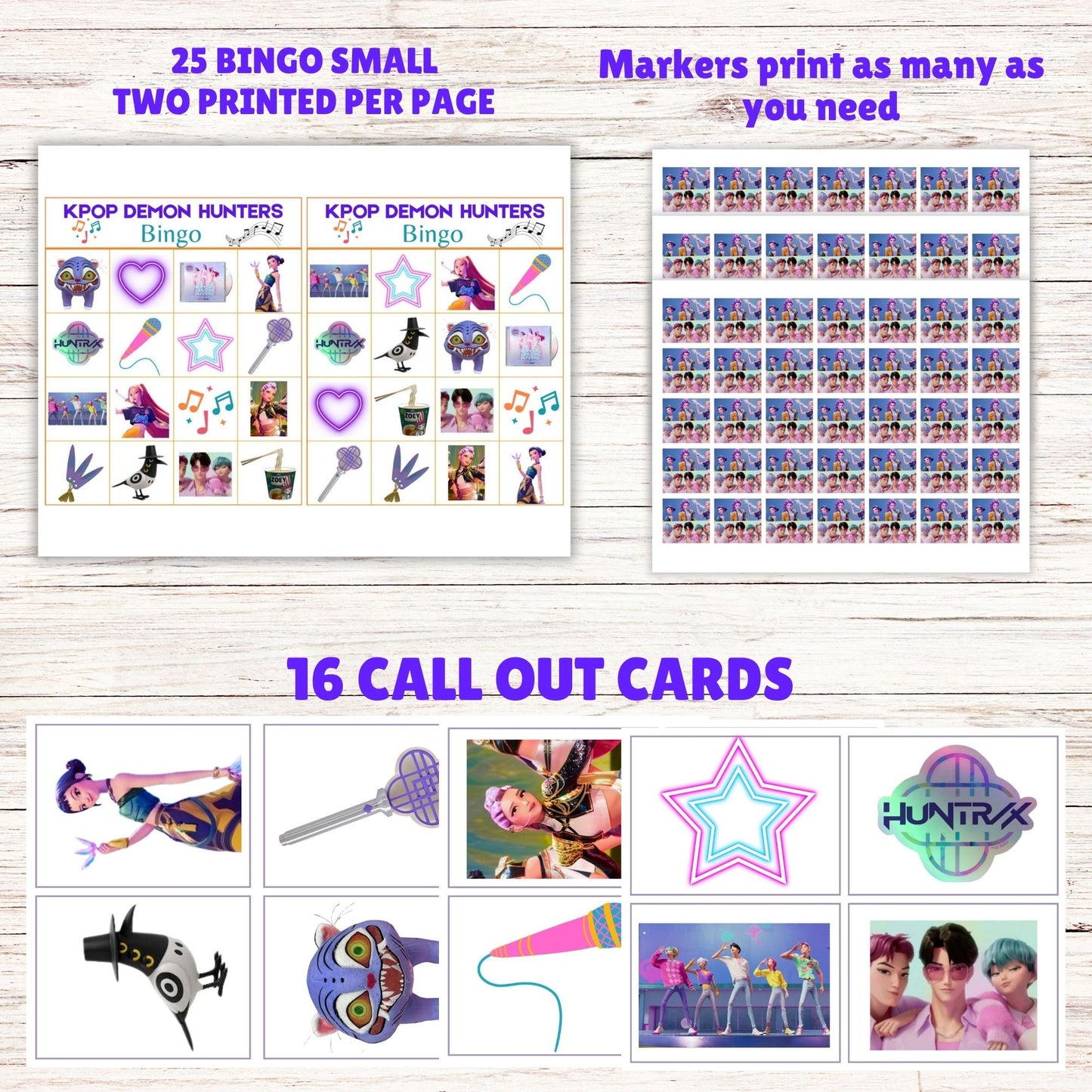 kids kpop demon hunters party supplies