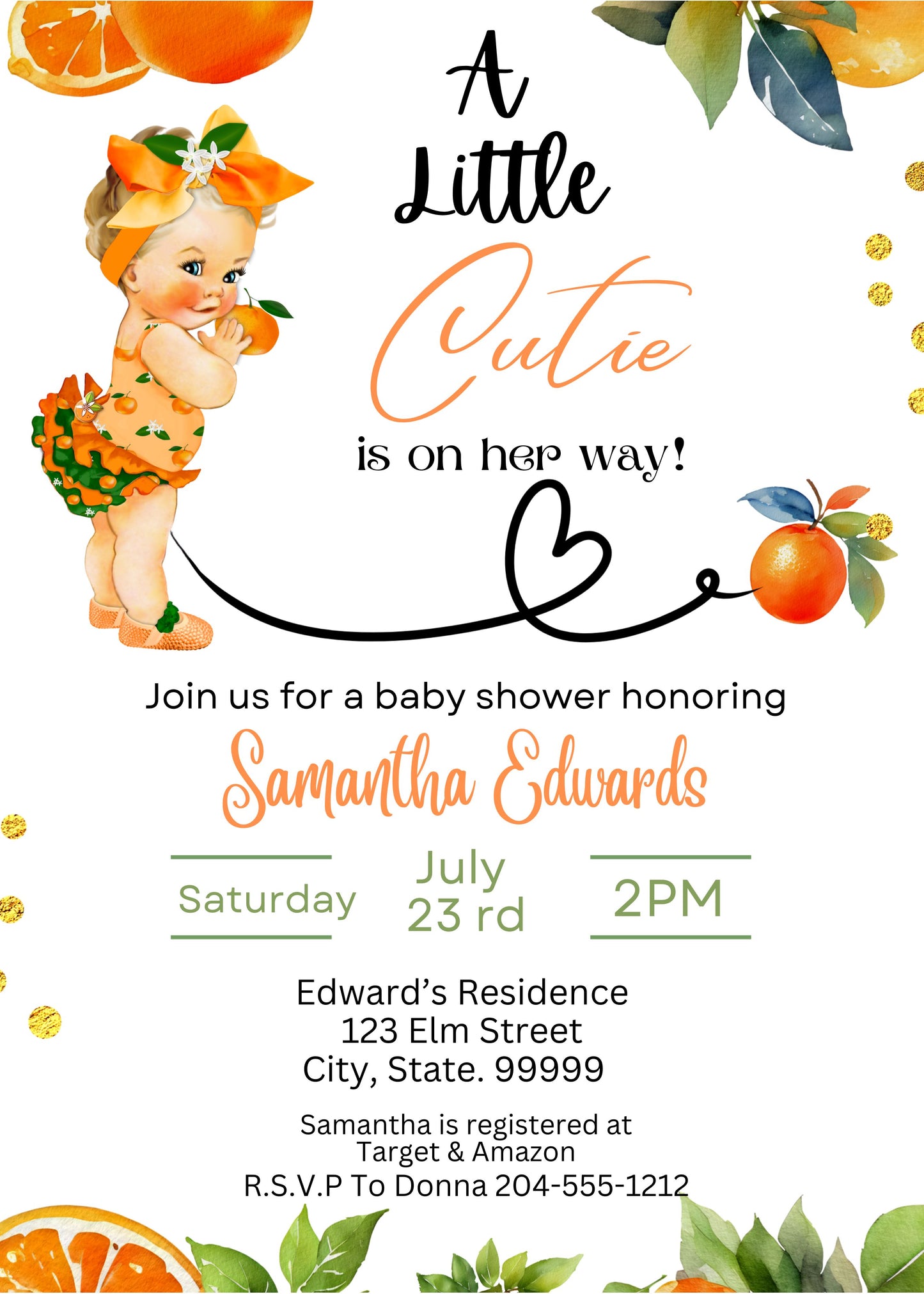 baby girl baby shower invites online