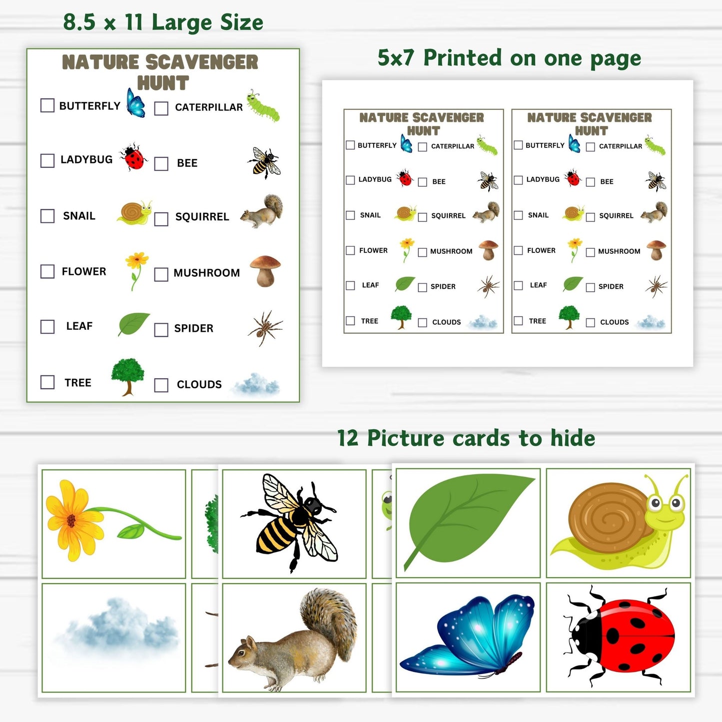 free printable nature scavenger hunt