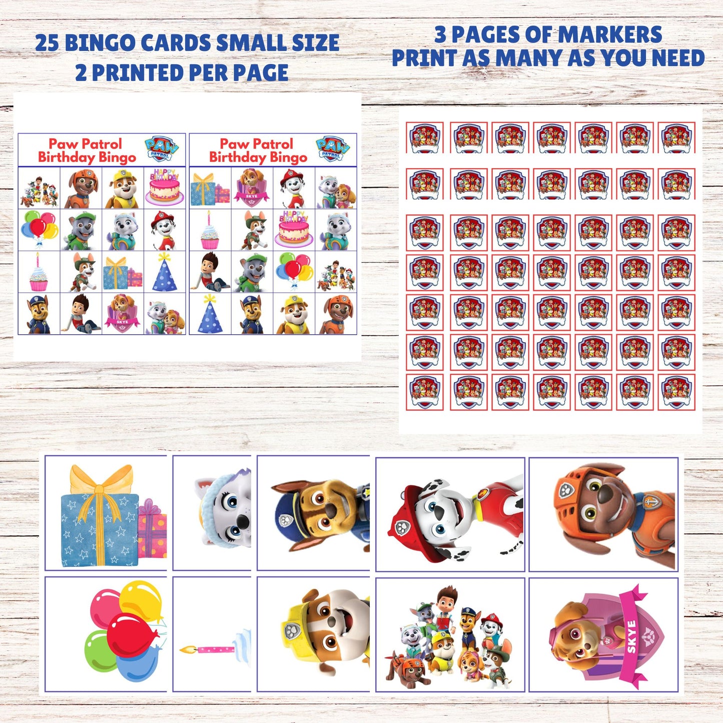 printable paw patrol birthday activities