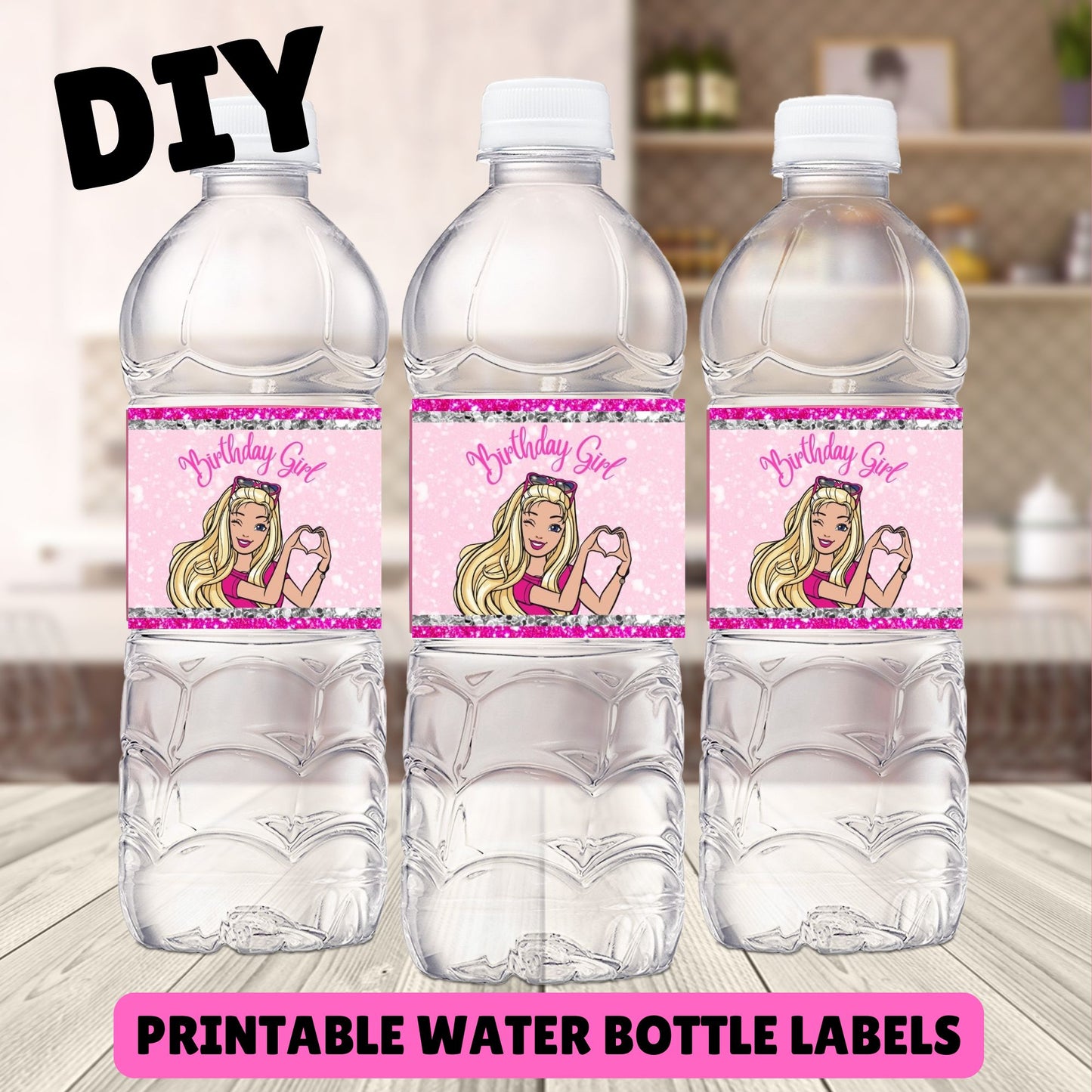 Barbie water bottle wrappers
