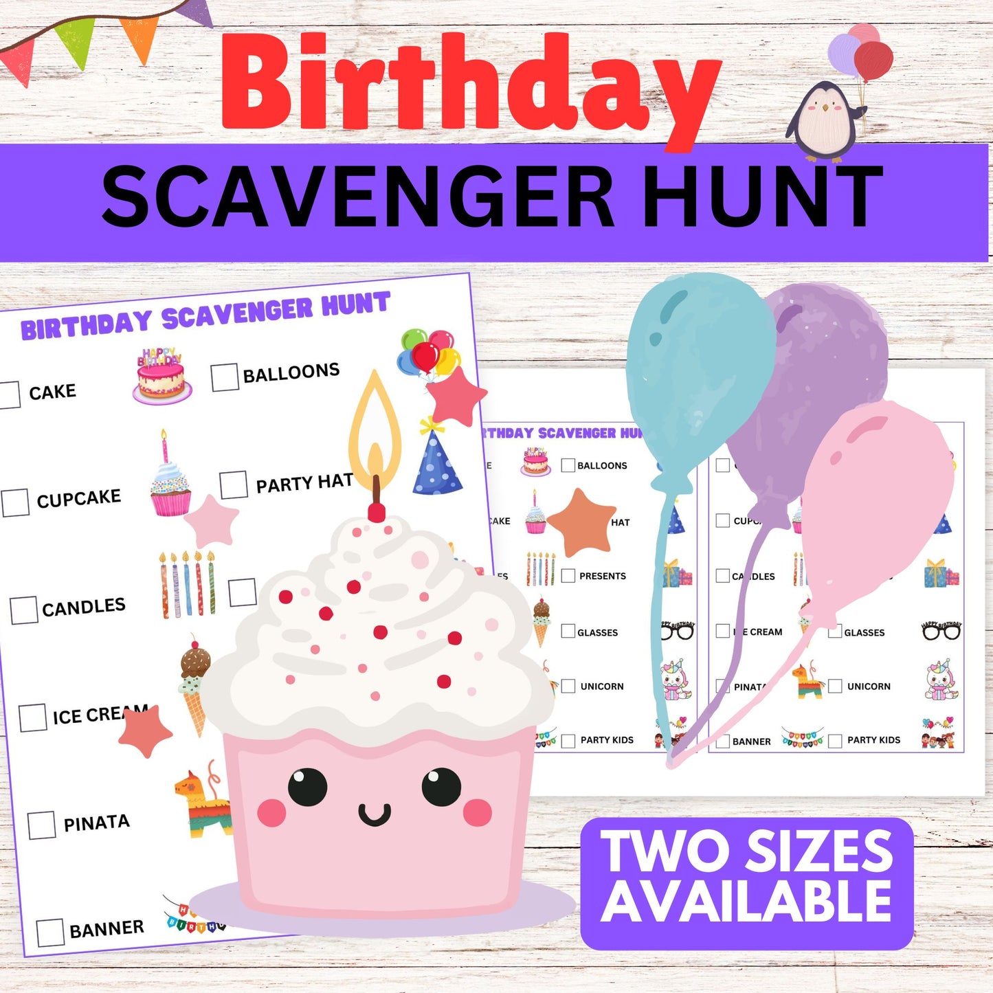 Birthday Scavenger Hunt for Kids - Printable Happy Birthday Games Online