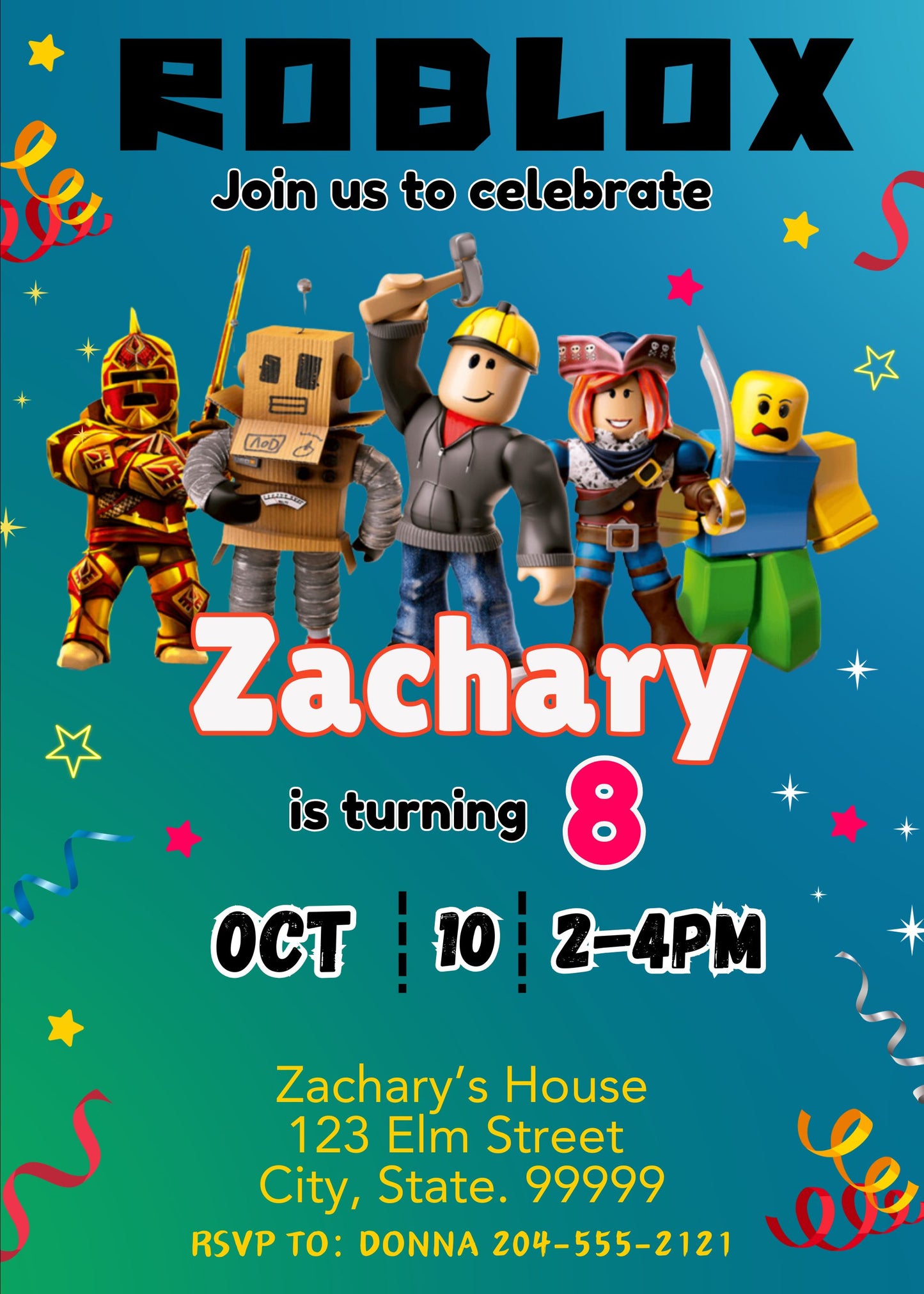 roblox kids birthday party ideas
